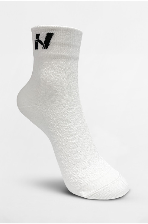 NEBBIA “HI-TECH” N-pattern Crew Socks 130