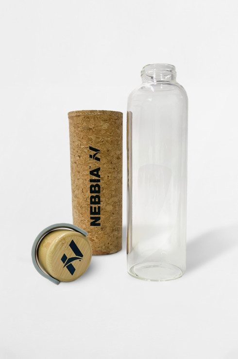 Glass Water Bottle NEBBIA