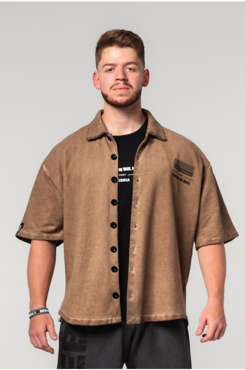 Washed-off Oversized Camisa 90s THROWBACK 347