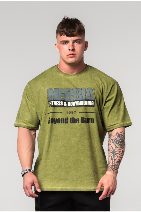 Washed-off oversized camiseta HERITAGE 355