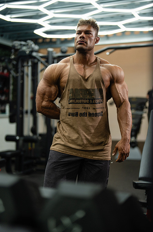 Washed-off camiseta de tirantes oversized MAX OUT 359