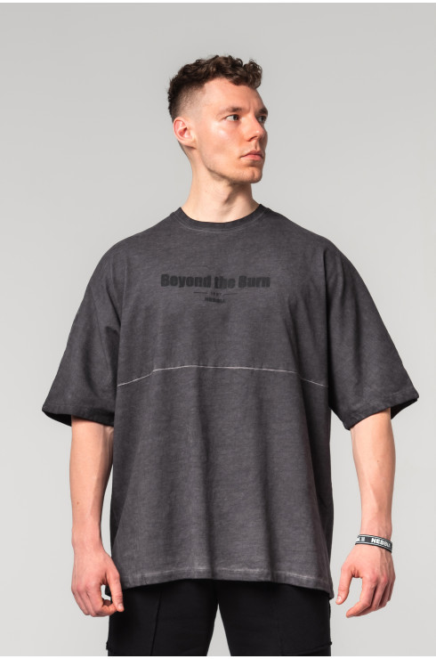 Washed-off Camiseta oversized NO SHORTCUTS 369