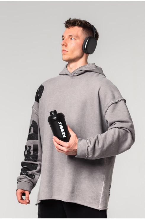 Washed-off Sudadera oversized con capucha NO BS 371