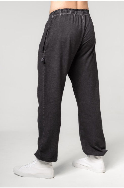 Washed-off Pantalones de chándal baggy con bolsillos GYM BRO 373