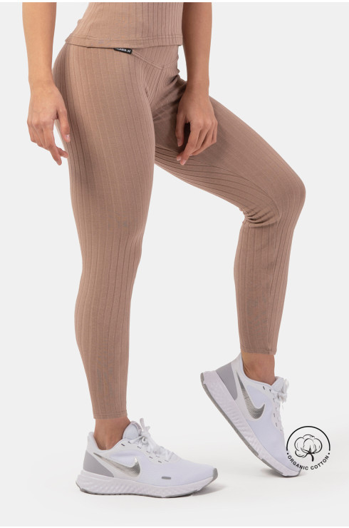 Organic Cotton Ribbed High-Waist Leggings 405