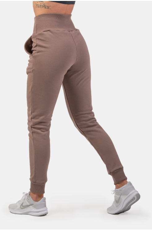 High-Waist Loose Fit Sweatpants "Feeling Good" 409 Brown