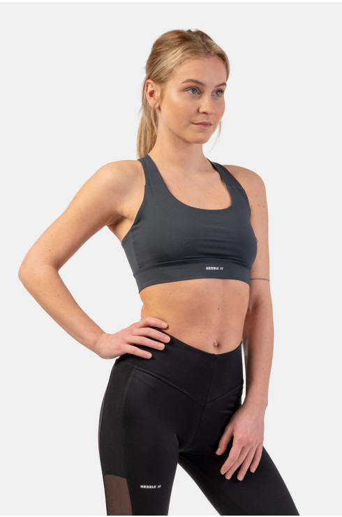 Active Sports Bra with medium impact 413 Dark grey