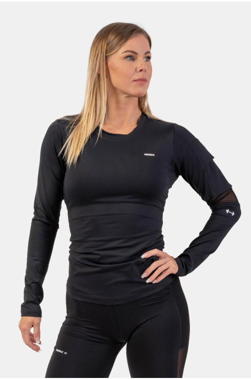 Long Sleeve Smart Pocket Sporty Top 418