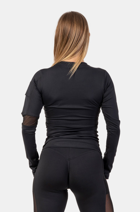 Long Sleeve Smart Pocket Sporty Top
