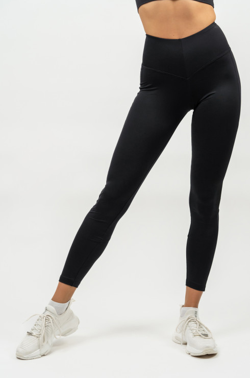 Legíny so sieťkou s vysokým pásom PERFORMANCE Black