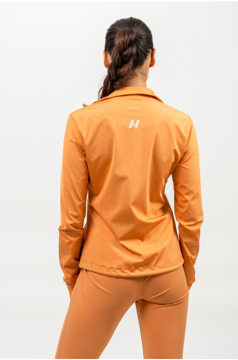 Mikina na zips s odleskom SLEEK 481 Orange
