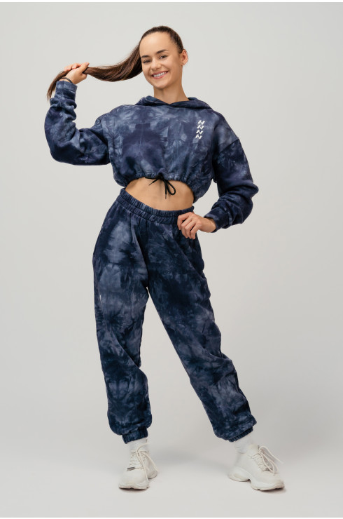 NEBBIA Re-fresh dámska crop mikina s kapucňou 591