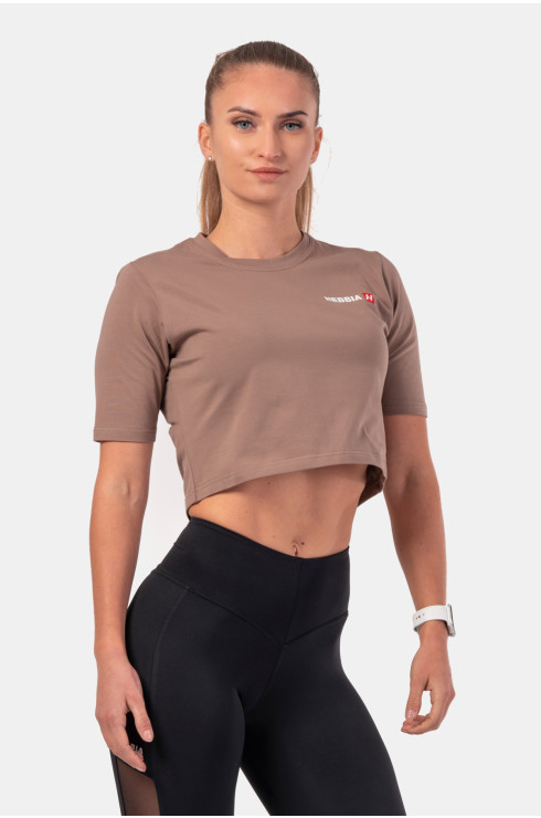Minimalist Logo NEBBIA crop top 600