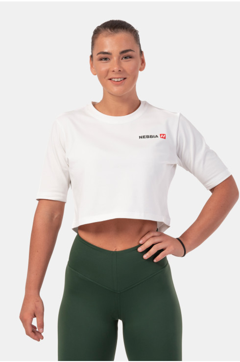 Minimalist Logo NEBBIA crop top 600