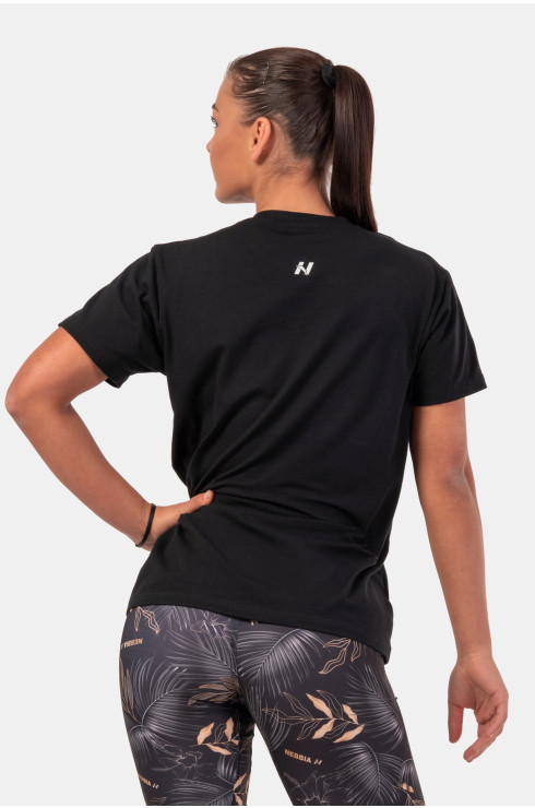 Invisible Logo NEBBIA T-shirt 602 Black