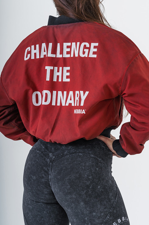 Washed bombera LEGEND s kontrastnou podšívkou