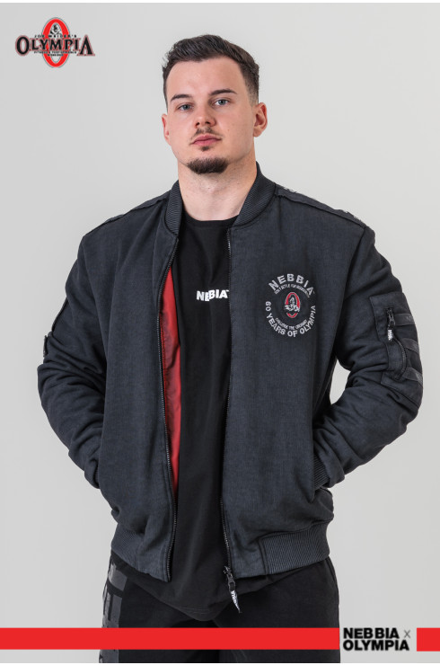 Washed-off chaqueta bomber para hombre  LEGEND 794