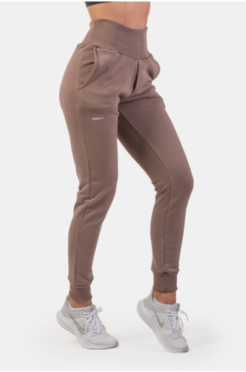 High-Waist Loose Fit Sweatpants "Feeling Good" 409 Brown